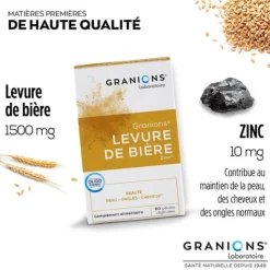 Granions Levure de bière et Zinc gélules
