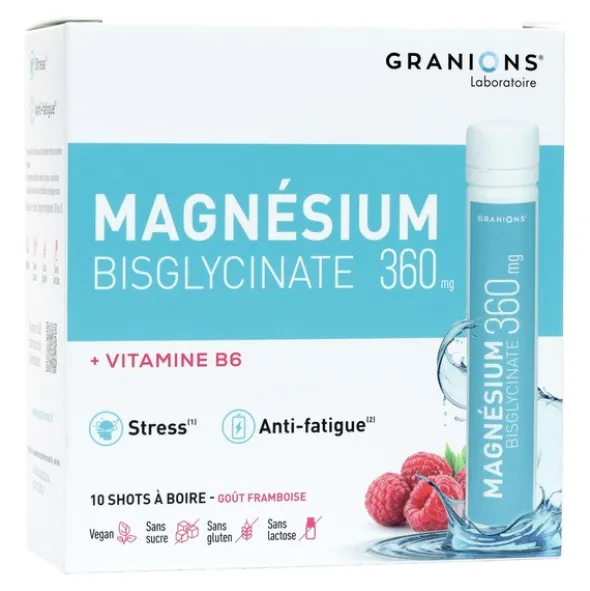 Granions Magnésium bisglycinate 360 mg unidoses