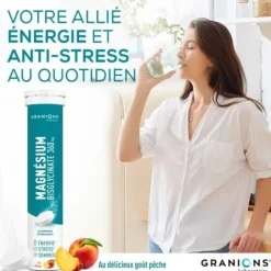 Granions Magnésium bisgycinate 360 mg comprimés effervescents
