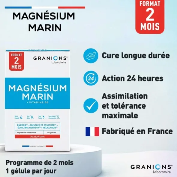 Granions Magnésium marin 200 mg gélules