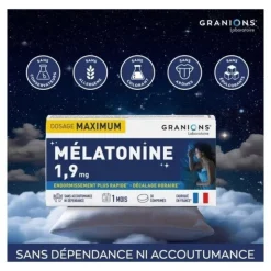Granions Mélatonine 1,9 mg comprimés
