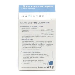 Granions mélatonine 1 mg gélules
