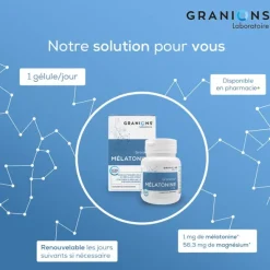 Granions mélatonine 1 mg gélules
