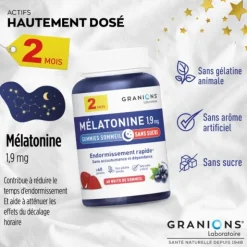 Granions Mélatonine 1,9 mg gummies