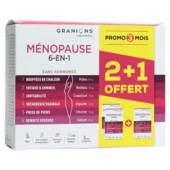 Granions Ménopause 6 en 1 comprimés