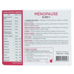 Granions Ménopause 6 en 1 comprimés