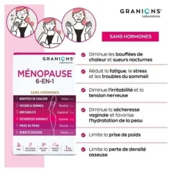 Granions Ménopause 6 en 1 comprimés