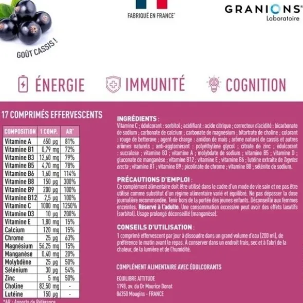 Granions Multivitamines comprimés effervescents