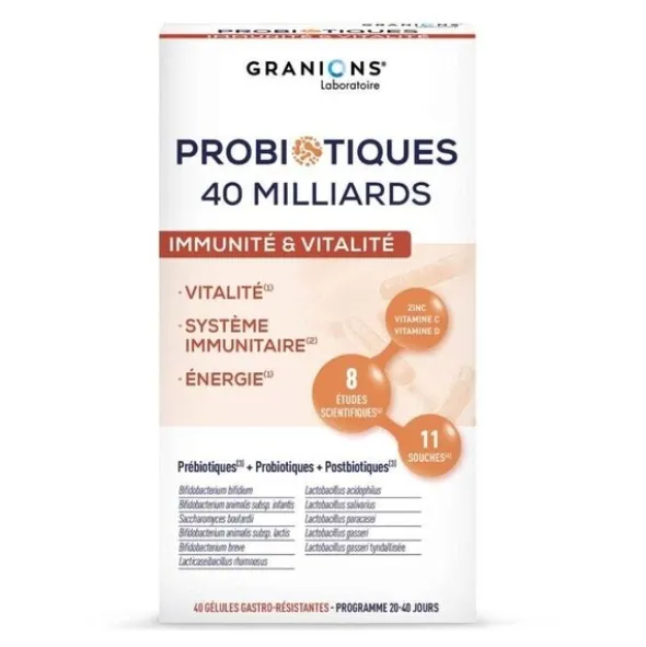 Granions Probiotiques Immunité et vitalité gélule