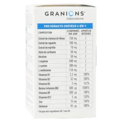 Granions Pro Keracys Cheveux 4 en 1 comprimés