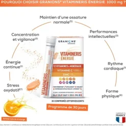Granions Vitamineris Energie comprimés effervescents