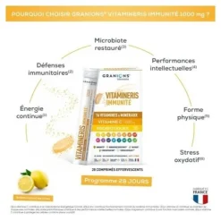 Granions Vitamineris Immunité comprimés effervescents
