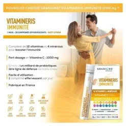 Granions Vitamineris Immunité comprimés effervescents