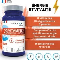 Granions 23 vitamines, minéraux et plantes comprimés