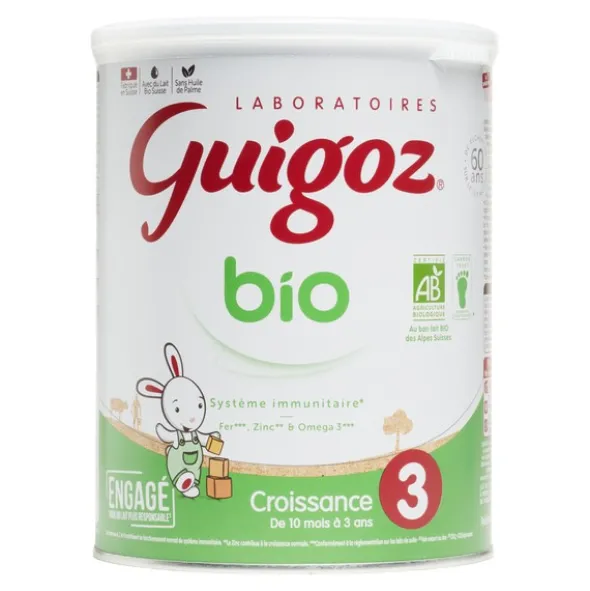 Guigoz Bio Croissance lait 3ème âge
