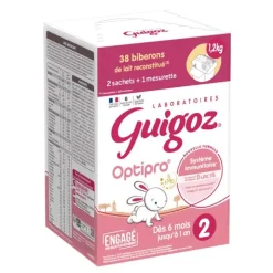 Guigoz Optipro lait 2ème âge