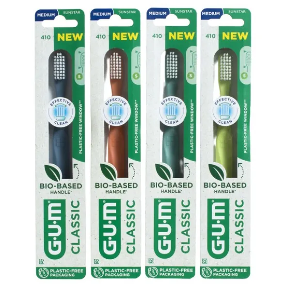 Gum Brosse à dents biosourcée medium Classic 410