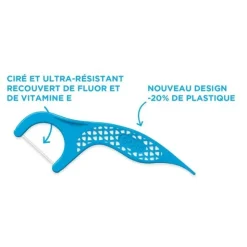 Gum Easy Flossers porte-fil dentaire ciré menthe