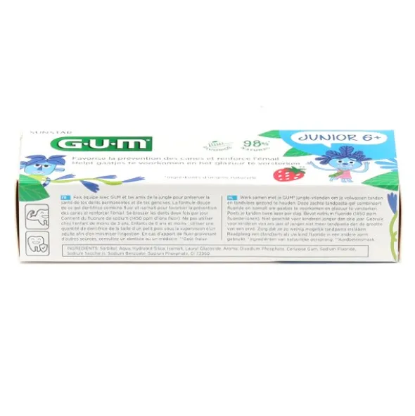 Gum Junior Gel dentifrice goût fraise