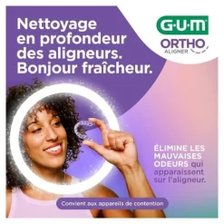 Gum Ortho Aligner comprimés nettoyants pour gouttières orthodontiques