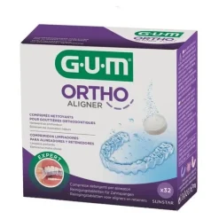 Gum Ortho Aligner comprimés nettoyants pour gouttières orthodontiques