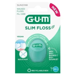 Gum Slim Floss Fil dentaire ciré 30 m