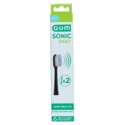 Gum Sonic daily têtes de brosse à dents électrique Soft