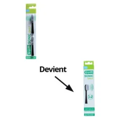 Gum Sonic daily têtes de brosse à dents électrique Soft