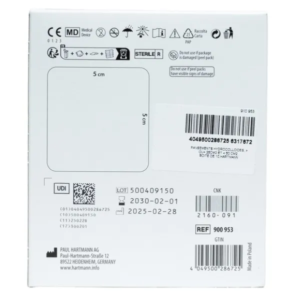 Hartmann Hydrocoll Thin pansement hydrocolloide
