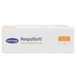Hartmann RespoSorb Silicone border oval pansement adhésif siliconé