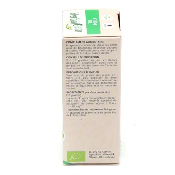 Herbalgem Chêne Concentré de bourgeons bio