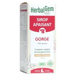 HerbalGem Sirop apaisant gorge Bio