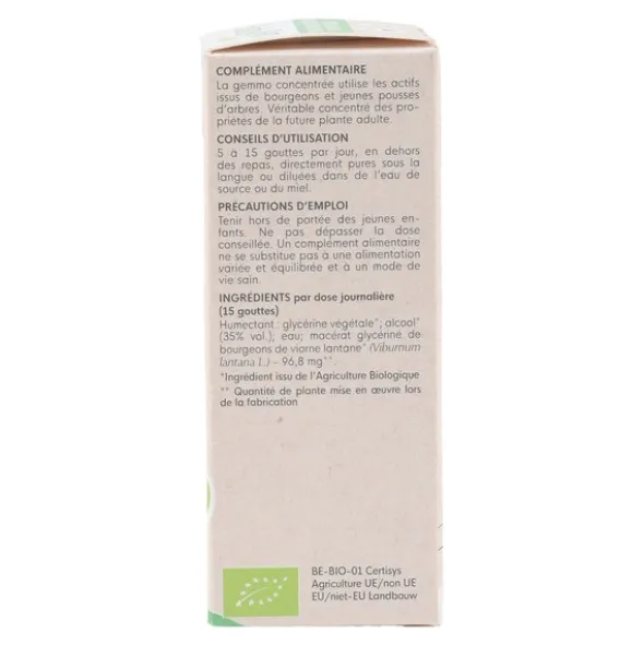 HerbalGem Viorne Lantane bourgeons Bio