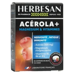 Herbesan Acérola+ Magnésium et Vitamines comprimés à croquer
