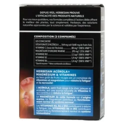 Herbesan Acérola+ Magnésium et Vitamines comprimés à croquer