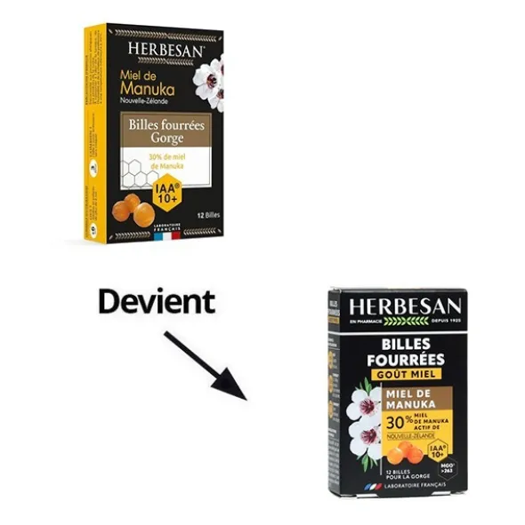 Herbesan billes miel de Manuka IAA 10+