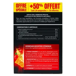 Herbesan Booster d'énergie ampoules