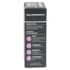 Herbesan Carbogaz gélules Ballonnements
