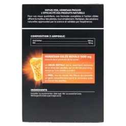 Herbesan Gelée royale 1500 mg ampoules