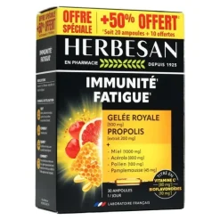 Herbesan Immunité Fatigue ampoules