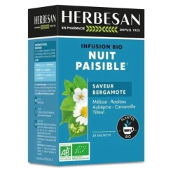 Herbesan infusion bio Nuit paisible sachets