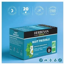 Herbesan infusion bio Nuit paisible sachets