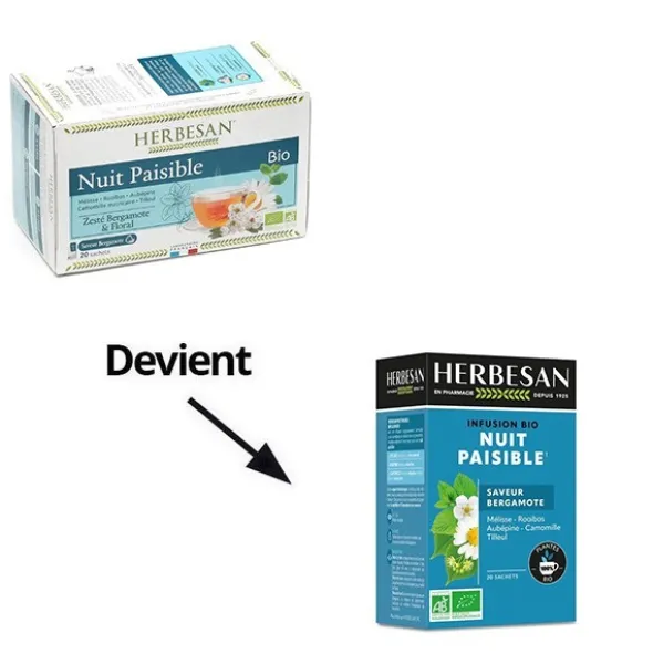 Herbesan infusion bio Nuit paisible sachets