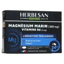 Herbesan Magnésium marin et vitamine B6 comprimés