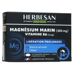 Herbesan Magnésium marin et vitamine B6 comprimés