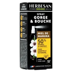 Herbesan Miel de Manuka spray gorge