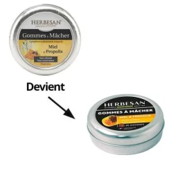 Herbesan miel et propolis gommes