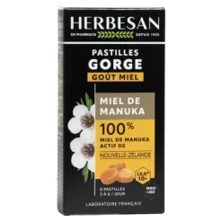 Herbesan Pastilles Gorge Miel de Manuka IAA 10+