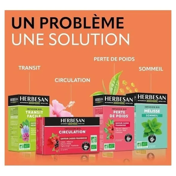 Herbesan sachet infusion bio ventre plat