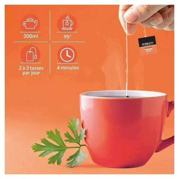 Herbesan sachet infusion bio ventre plat